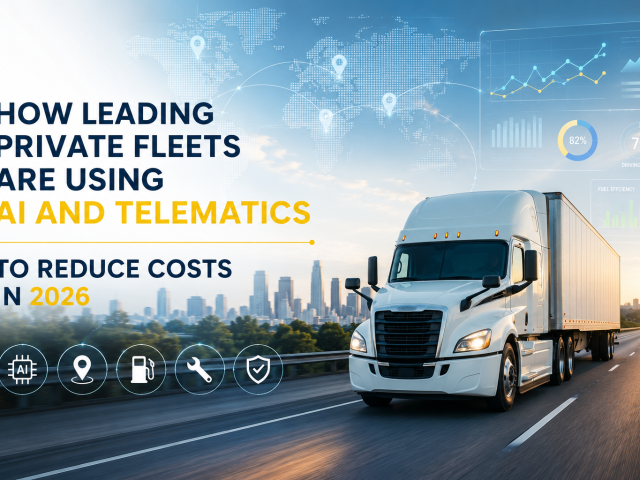 How Leading Private Fleets Are Using AI and Telematics to Reduce Costs in 2026
